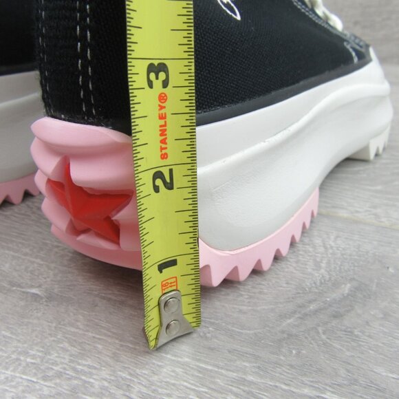 Converse Run Star Hike HI "Love" Sneakers Women's Size 7.5 Black Red NEW - Picture 11 of 16